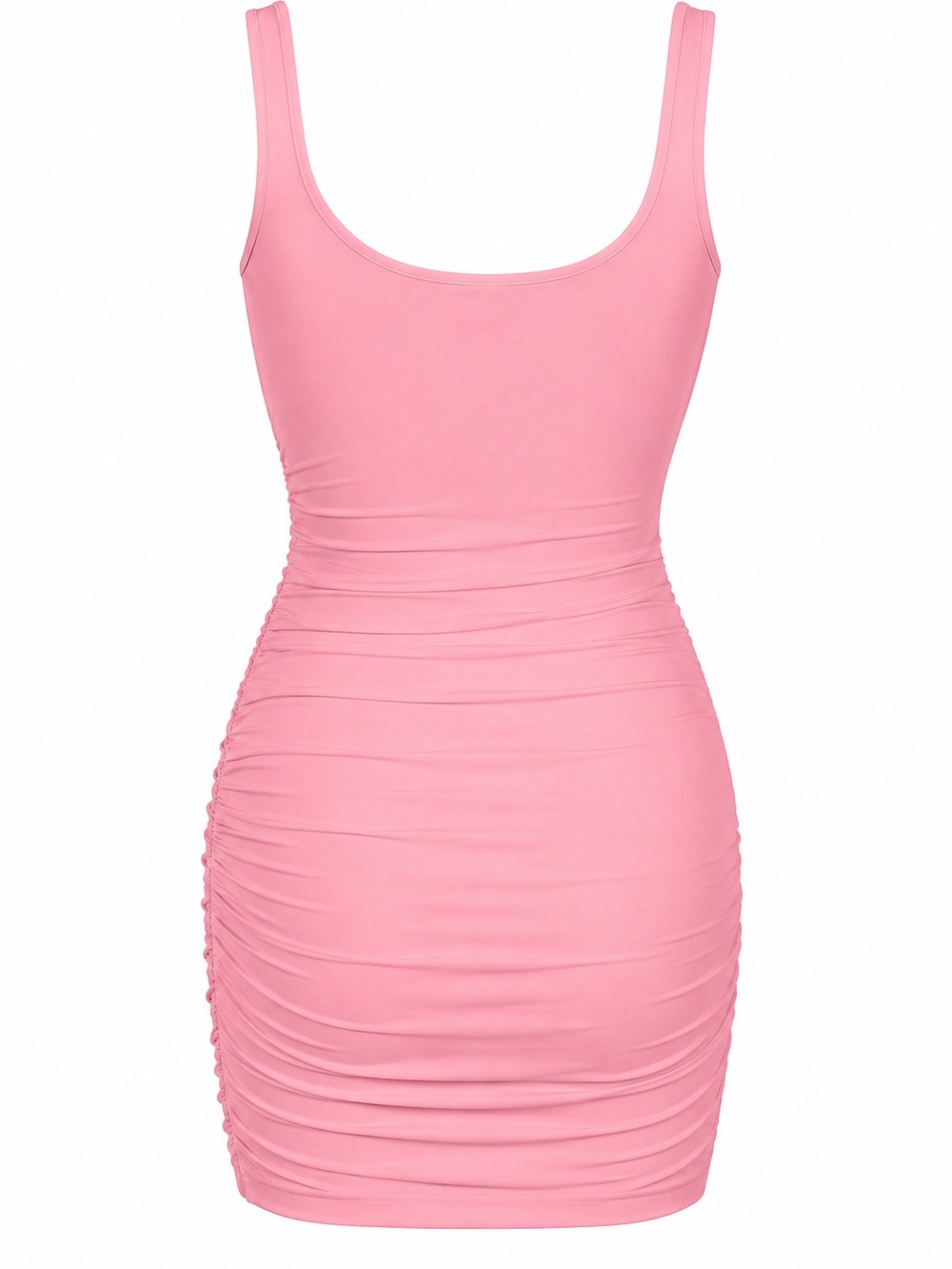 Barbie Pink Ruched Cutout Bodycon Mini Dress XL - Picture 2 of 5